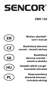 Manuál Sencor SWD 130 Domovní zvonek