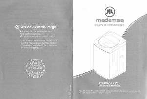 Manual de uso Mademsa Evoluzione 9 SXG Lavadora