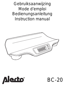 Manual Alecto BC-20 Scale