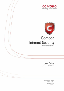 Handleiding Comodo Internet Security 10.0