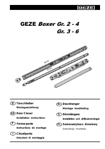 Mode d’emploi GEZE Boxer Gr. 3-6 Ferme-porte