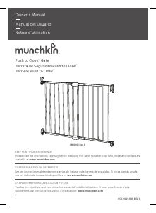 Mode d’emploi Munchkin Push to Close Barrière de sécurité bébé
