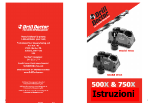 Manuale Drill Doctor 500X Affilatore punte trapano