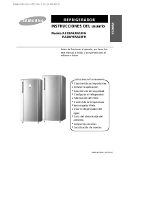 Manual de uso Samsung RA18FHSK Refrigerador