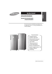 Bruksanvisning Samsung RA20FHSS Kjøleskap