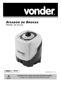 Manual Vonder ABV 095 Afiador de brocas