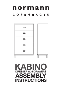 Bedienungsanleitung Normann Kabino (5 drawers) Kommode