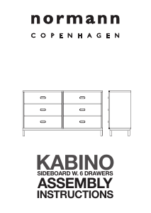 Manual Normann Kabino (6 drawers) Comodă