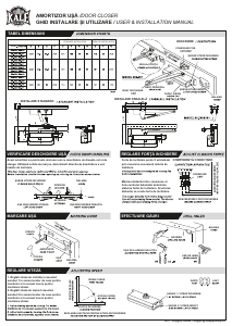 Manual Kale KD-002/50-330 Door Closer