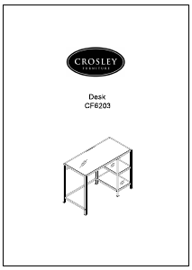 Kullanım kılavuzu Crosley CF6203 Çalışma masası