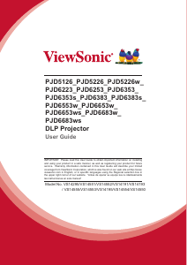 Manual ViewSonic PJD6553w Projector