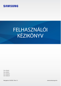 Használati útmutató Samsung SM-R840 Galaxy Watch 3 Okosóra