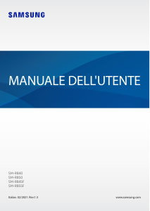 Manuale Samsung SM-R850 Galaxy Watch 3 Smartwatch