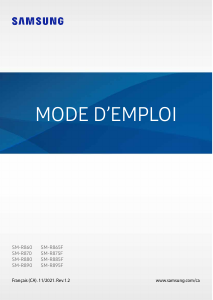Mode d’emploi Samsung SM-R865F Galaxy Watch 4 Montre connectée