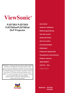 Handleiding ViewSonic PJD7383i Beamer