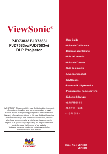 Manual ViewSonic PJD7583wi Projector