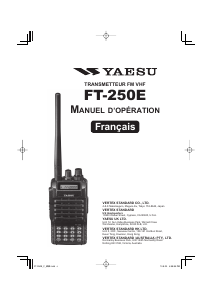 Mode d’emploi Yaesu FT-250E Talkie-walkie