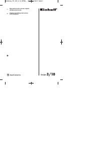 Manual de uso Einhell TH-SH 3/10 Afilador de brocas