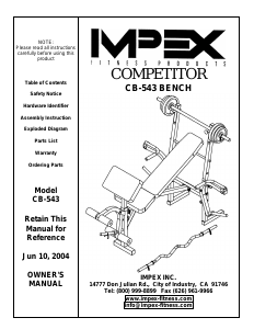 Manual Impex CB-543 Multi-gym