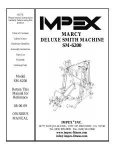 Manual Impex SM-6200 Multi-gym