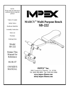 Manual Impex SB-222 Multi-gym