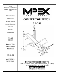 Manual Impex CB-359 Multi-gym