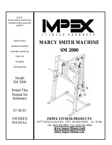 Manual Impex SM-2000 Multi-gym