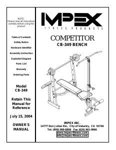 Manual Impex CB-349 Multi-gym