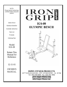 Manual Iron Grip IGS-09 Multi-gym