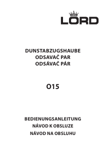 Bedienungsanleitung Lord O15 Dunstabzugshaube