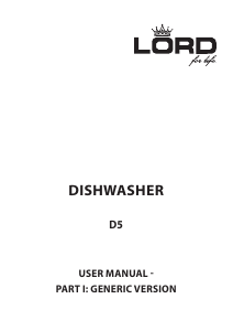 Manual Lord D5 Dishwasher