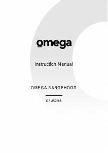 Manual Omega ORU52MB Cooker Hood