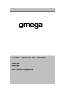 Manual Omega ORW6XA Cooker Hood