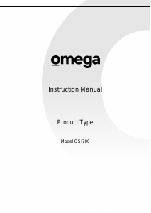 Manual Omega OSI700 Dishwasher