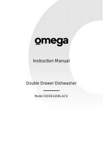 Manual Omega ODD614XBLACK Dishwasher