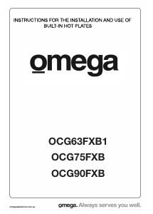 Handleiding Omega OCG75FXB Kookplaat