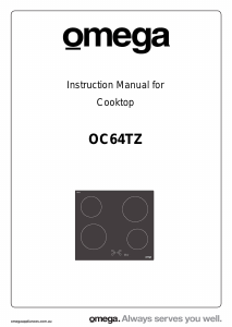 Handleiding Omega OC64TZ Kookplaat