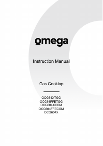 Handleiding Omega OCG64FFETGG Kookplaat