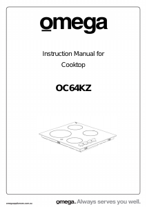 Handleiding Omega OC64KZ Kookplaat