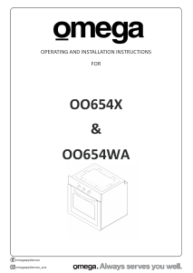 Manual Omega OO654X Oven
