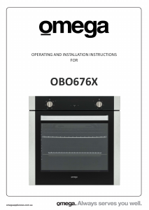 Manual Omega OBO676X Oven