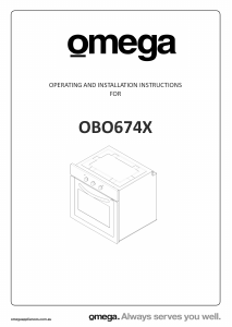 Handleiding Omega OBO674X Oven
