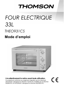 Mode d’emploi Thomson THEO931CS Four