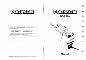Bedienungsanleitung Proxxon BSG 220 Bohrerschärfgerät