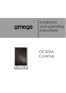 Mode d’emploi Omega OC32XA Table de cuisson