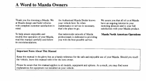 Handleiding Mazda 626 (2000)