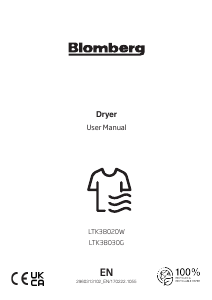 Manual Blomberg LTK38030G Dryer