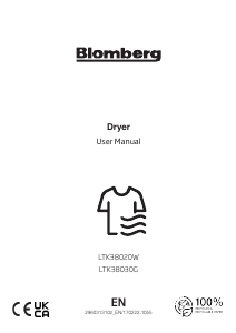 Manual Blomberg LTK38020W Dryer