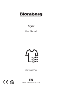 Manual Blomberg LTK310030W Dryer