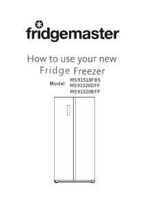 Handleiding Fridgemaster MS91518FBS Koel-vries combinatie